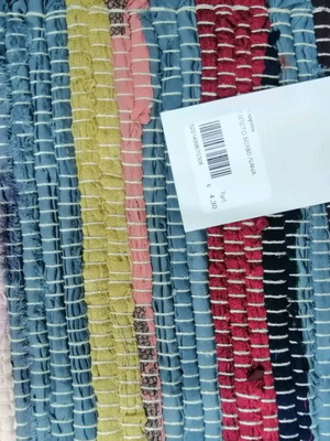 Rug 50x80 new in various rag style designs