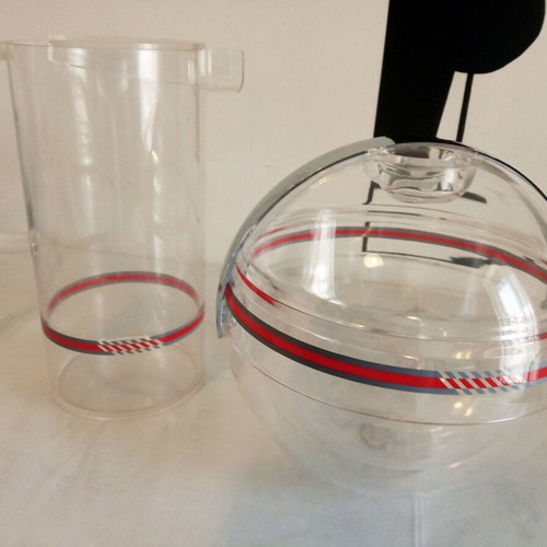 Vintage Italian Guzzini Stella carafe and ice bucket set new