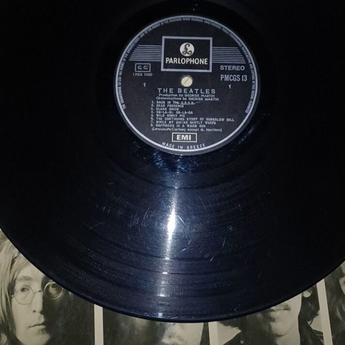 The Beatles First Greek Edition Records PMCGS 13 & 14 Used