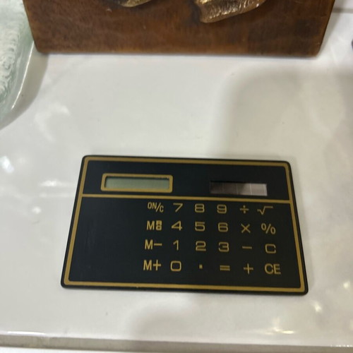 Ultra Thin Calculator with Touchscreen and Solar Power, Like New