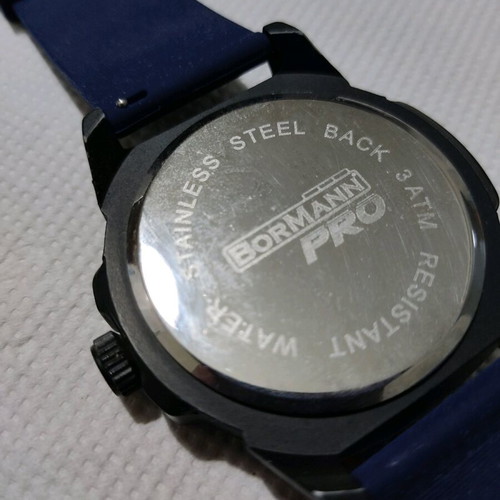 BORMANN PRO wristwatch used, large silicone strap