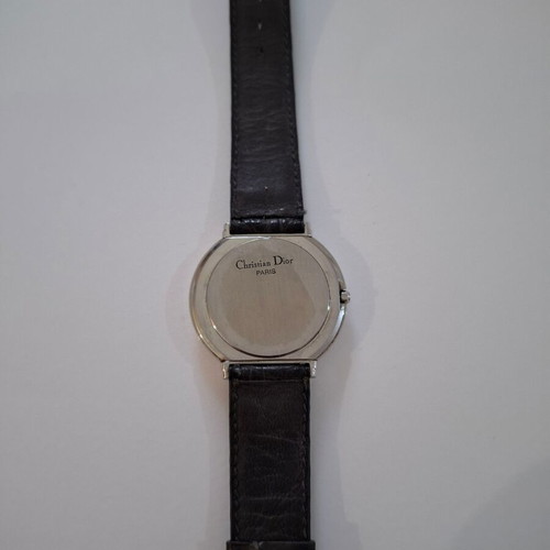Christian Dior women's watch used, silver and black