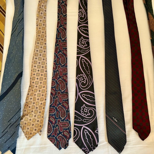 Vintage ties used, pack of 14 pieces