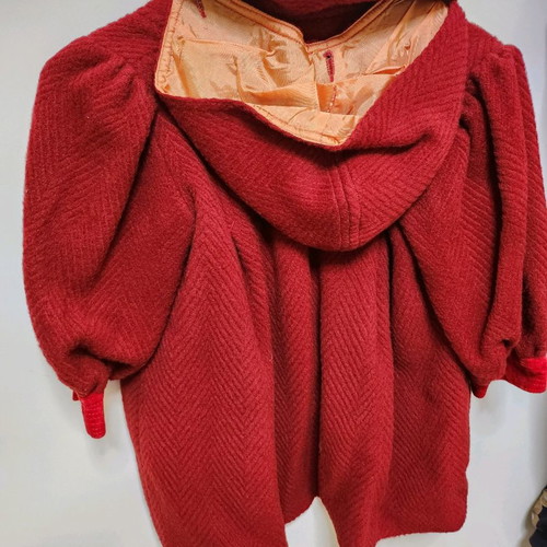 Red woolen children's coat used