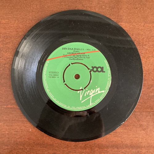 Din Daa Daa 45 rpm βινύλιο μεταχειρισμένο, ροκ από George Kranz