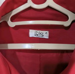 Short red trench coat like new, size L