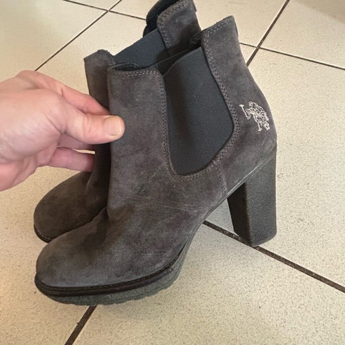 Polo gray slip-on heels like new, size 37
