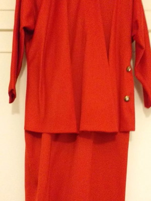 Pagoni dress used, bright red, size 44 medium