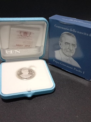 Silver collectible 5 euro Vatican coin 2012 new 925