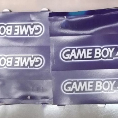 Gameboy Advance paper promotional signs used, pack