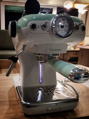 Ariete 1389/14 Vintage Espresso Machine 900w Green like new