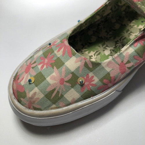Barbie kids shoes size 32 like new, colorful, canvas with rubber sole