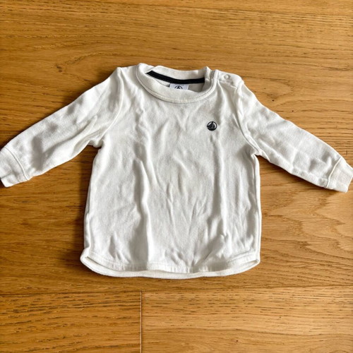 Petit Bateau blouses set of 2, size 6 months, like new