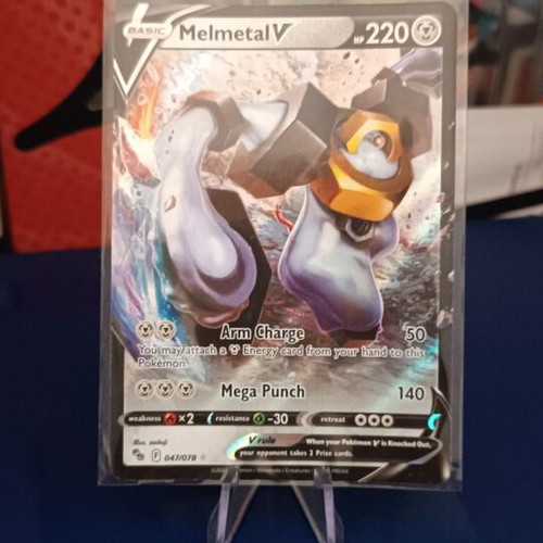 Melmetal V PGO 047/078 Holo Rare V Pokémon GO card near mint