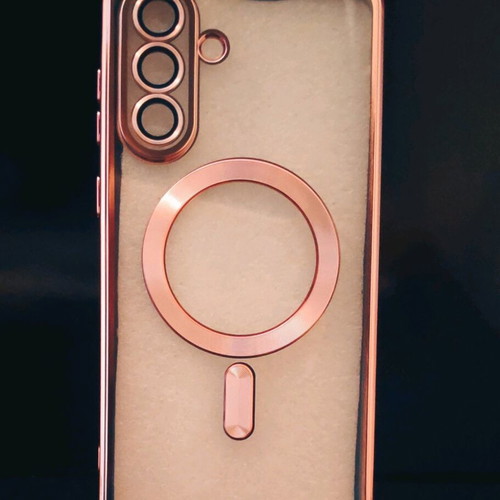 Samsung A56 5G case new, metallic pink with lens protection