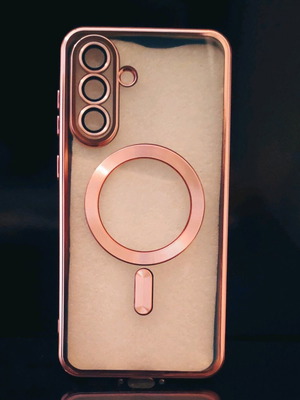 Samsung A56 5G case new, metallic pink with lens protection