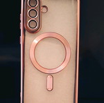 Samsung A56 5G case new, metallic pink with lens protection
