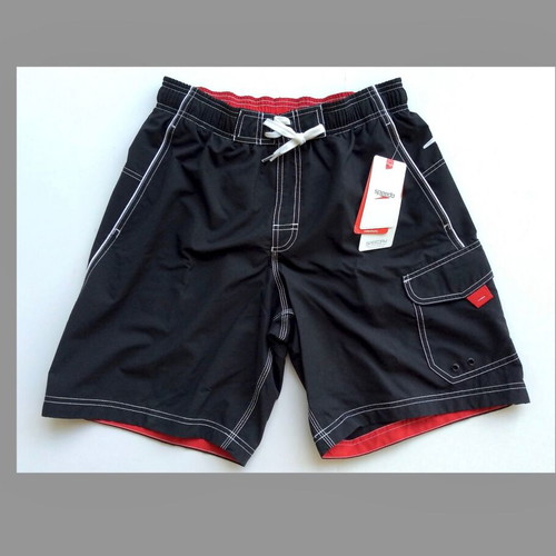 Speedo men's swim shorts Small new, black with red details