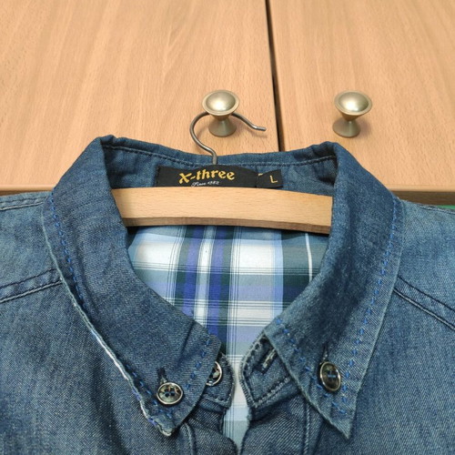 X-Three men's denim shirt like new, blue, size L