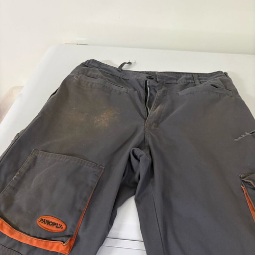Panoply work coverall size L used with small tear