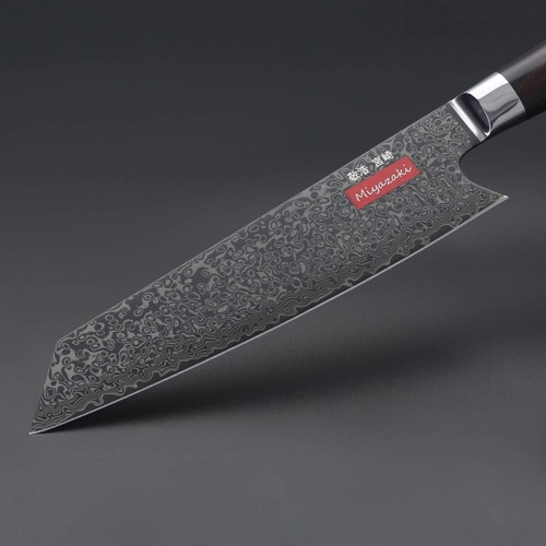 Takahiro Miyazaki Santoku Knife 20cm VG10 Damascus Ebony Handle with Case New
