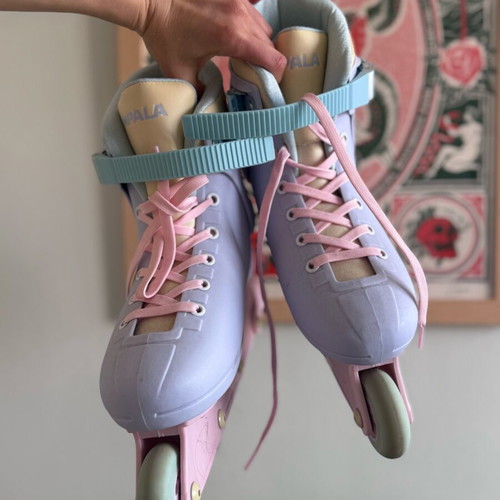 Impala inline skates size 38 like new, pastel colors