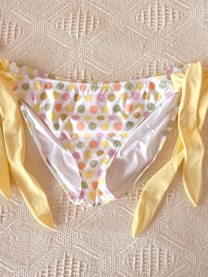 Victoria's Secret μαγιό bikini bottom με πουά, large, καινούργιο