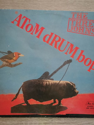 The Three Johns Atom Drum Bop vinyl used, Greek edition 1985