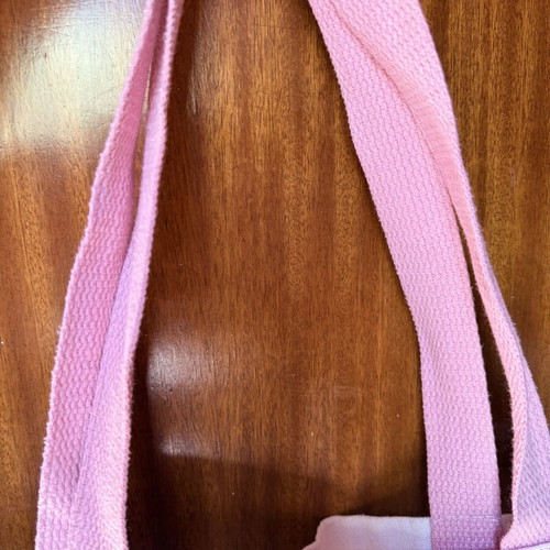 Fabric shoulder bag pink used with design