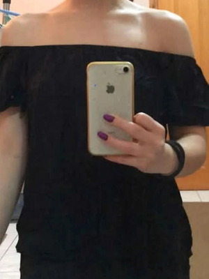 Μαύρο off-shoulder τοπ Anel σαν καινούργιο, μέγεθος Small