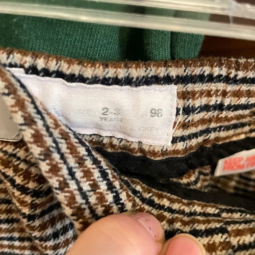 Zara set for boys 2-3 years used, hooded sweatshirt and tweed pants