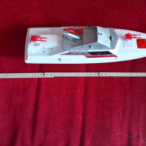 Antique Coast-Guard Italy toy ship 1985-1990 new, 50 cm
