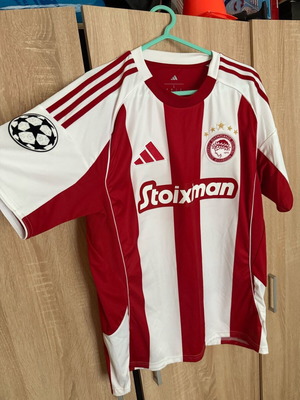 Olympiacos 2025 Daniel Podence Large Jersey like new with Champions League badge