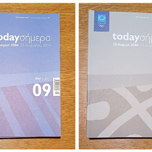 Athens 2004 Olympic Games complete set of 16 unused official daily programs like new