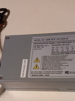 Computer power supply used, small size from Shuttle PC