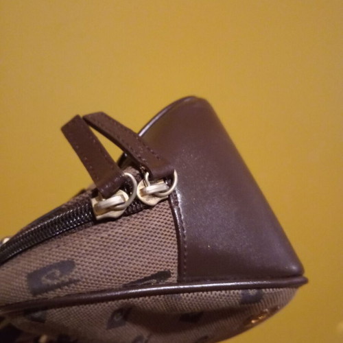 Pierre Cardin bag 2002, genuine leather and fabric, new