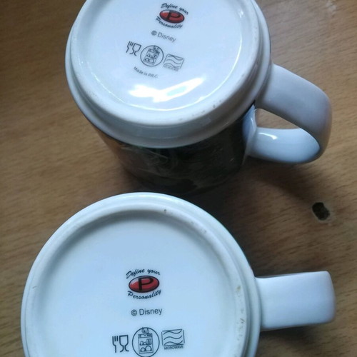 Disney Tinkerbell mug set like new, pack of two