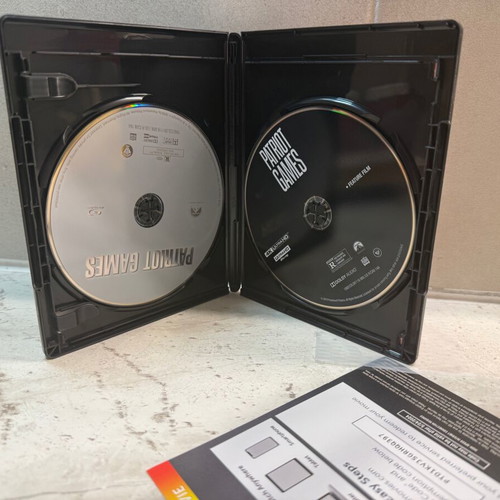 Patriot Games 4K+Blu-ray like new with Greek subtitles