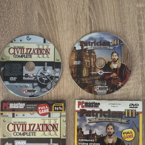 Patrician 3 Rise of the Hanse and Sid Meiers Civilization PC game like new