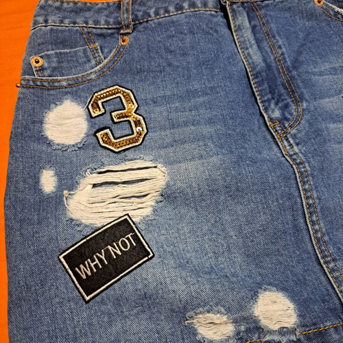 Stradivarius denim skirt like new, blue, size S