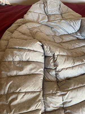 Pull and Bear puffer jacket like new, grey, size L