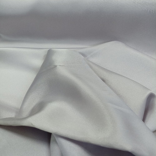 Satin fabric from Italy gray lilac, new, 3.00 m width