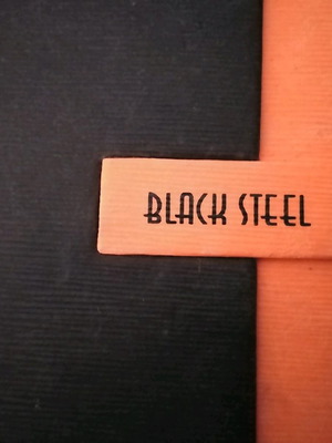 Ατσάλινος σταυρός Black Steel αφόρετος από καθαρό ατσάλι