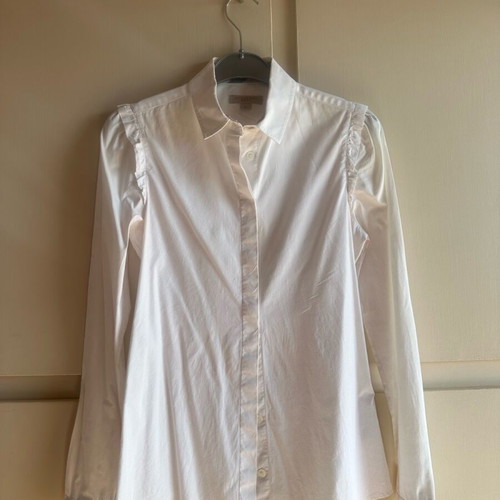 Burberry white slim line shirt used, size XS