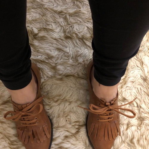 Loafers shoes Chaniotakis used, brown, size 38