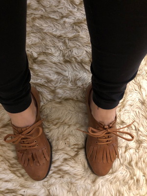 Loafers shoes Chaniotakis used, brown, size 38