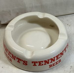 Vintage Tennent's Beer Ceramic Ashtray used, Wade PDM England