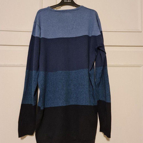 Jack & Jones men's sweater used, blue, size L, spring knit