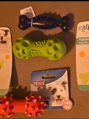 Puppy toys new, pack of 5 pieces