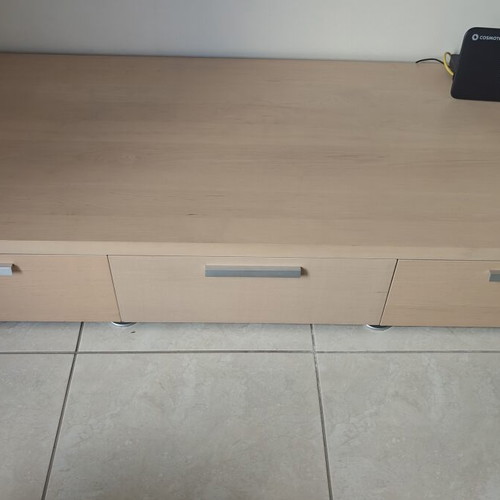 BoConcept TV stand with three deep drawers, 154x64x24 cm